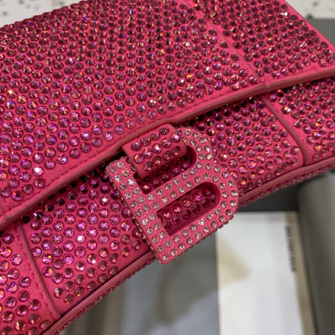 BLN-Ciaga Hourglass XS Handbag In Pink, For Women,  Bags 7.4in/19LO
