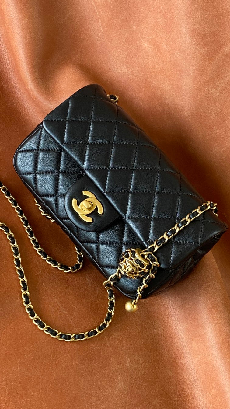 CHL - Mini Flap Bag Black For Women Bags 7.9in/20LO