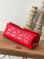 CHL - Large Flap Red Bag For Women 23LO/9in