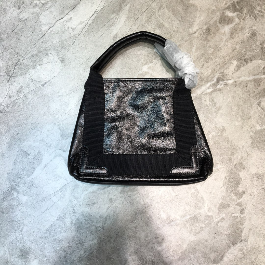 BLN-Ciaga Navy XS Tote Bag In Black, For Women,  Bags 12.6in/32LO