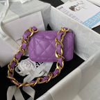 CHL - Mini Flap Bag Purple For Women Bags Shoulder And Crossbody Bags 6.6in/17LO AS3213