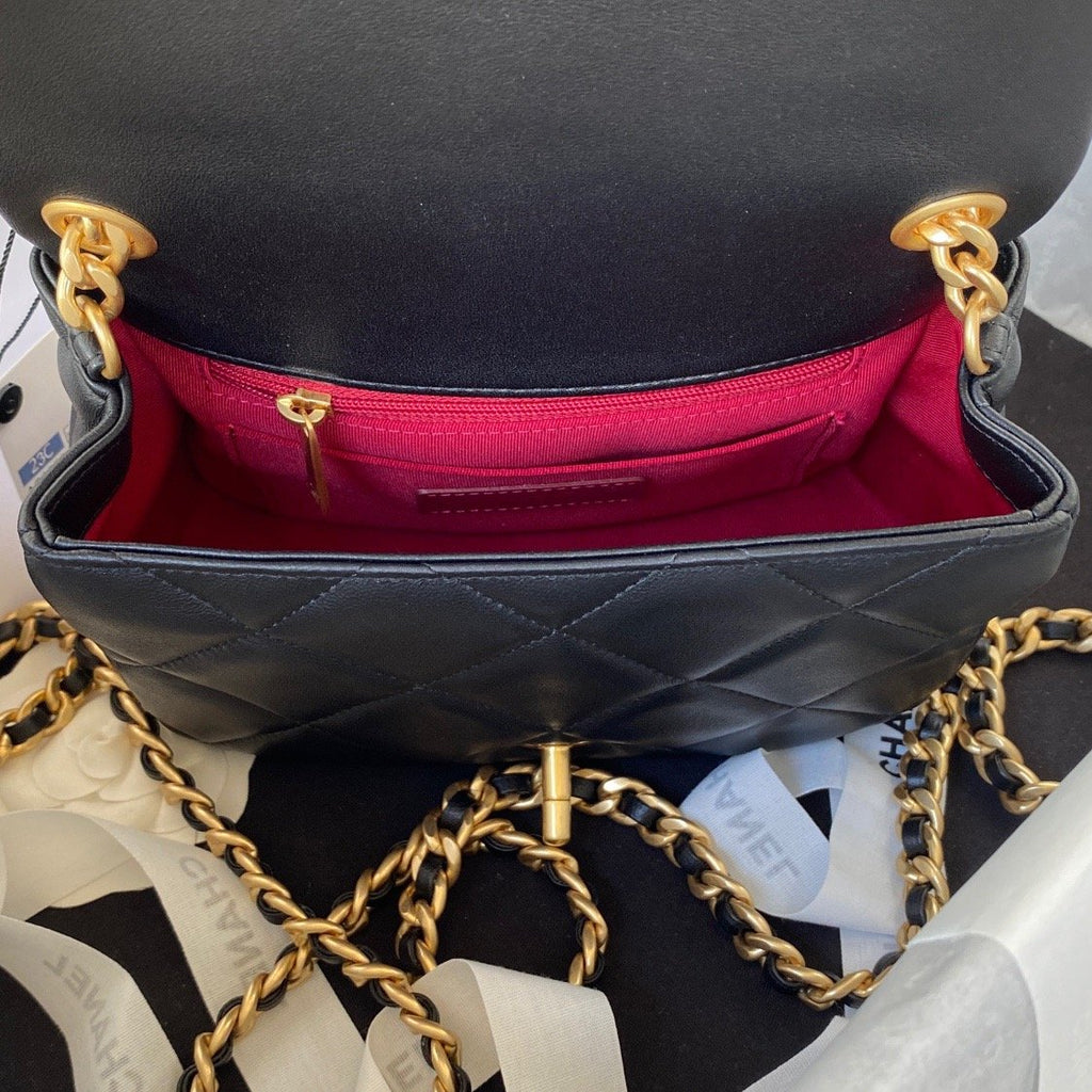 CHL - Small Flap Bag Gold Hardware Black For Women Handbags, Shoulder Bags 7.9in/20LO AS3450