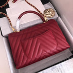 CHL - Handbag With Top Handle Red For Women 11in/28LO