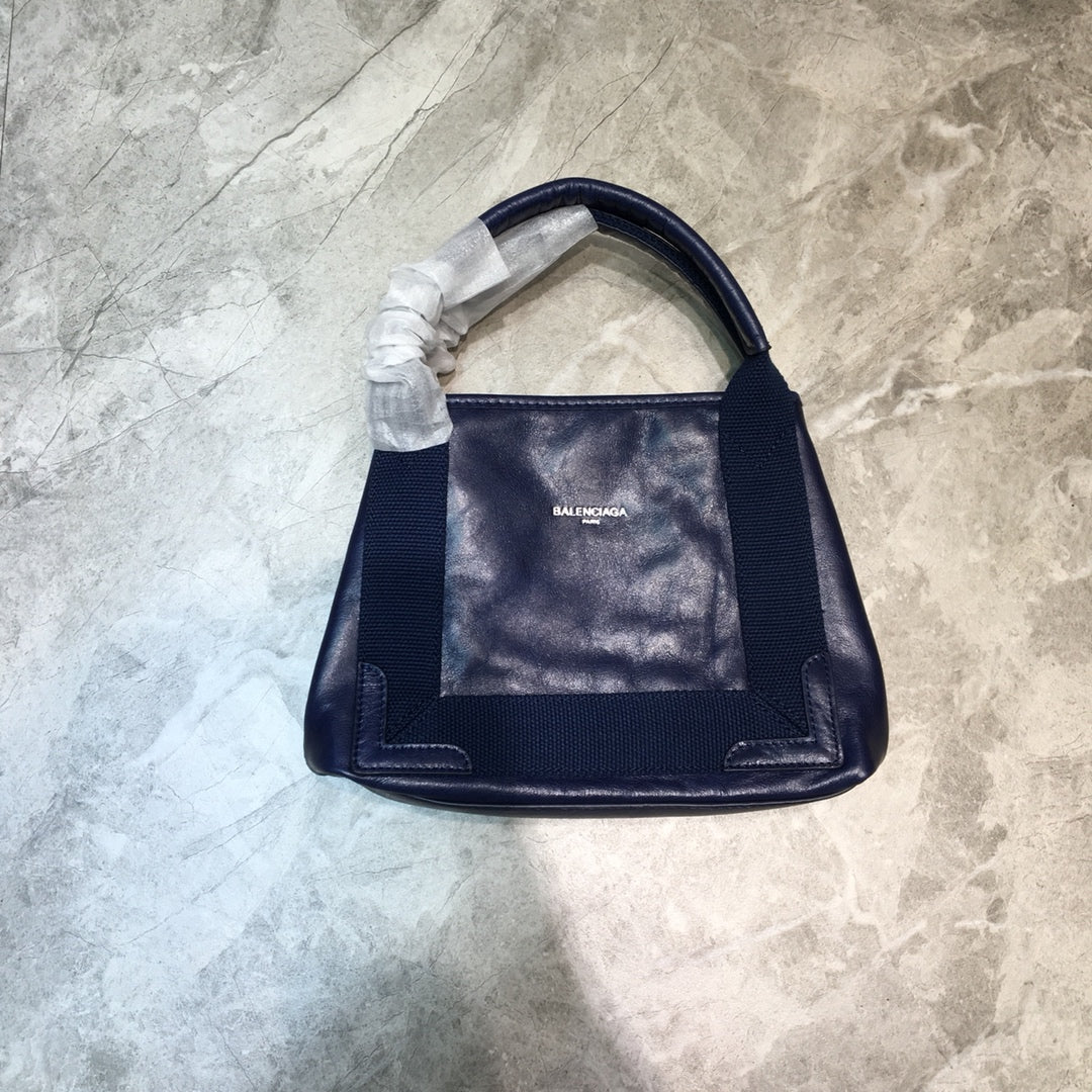 BLN-Ciaga Navy XS Tote Bag In Blue, For Women,  Bags 12.6in/32LO