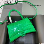 BLN-Ciaga Hourglass Small Handbag In Bright Green, For Women,  Bags 9in/23LO