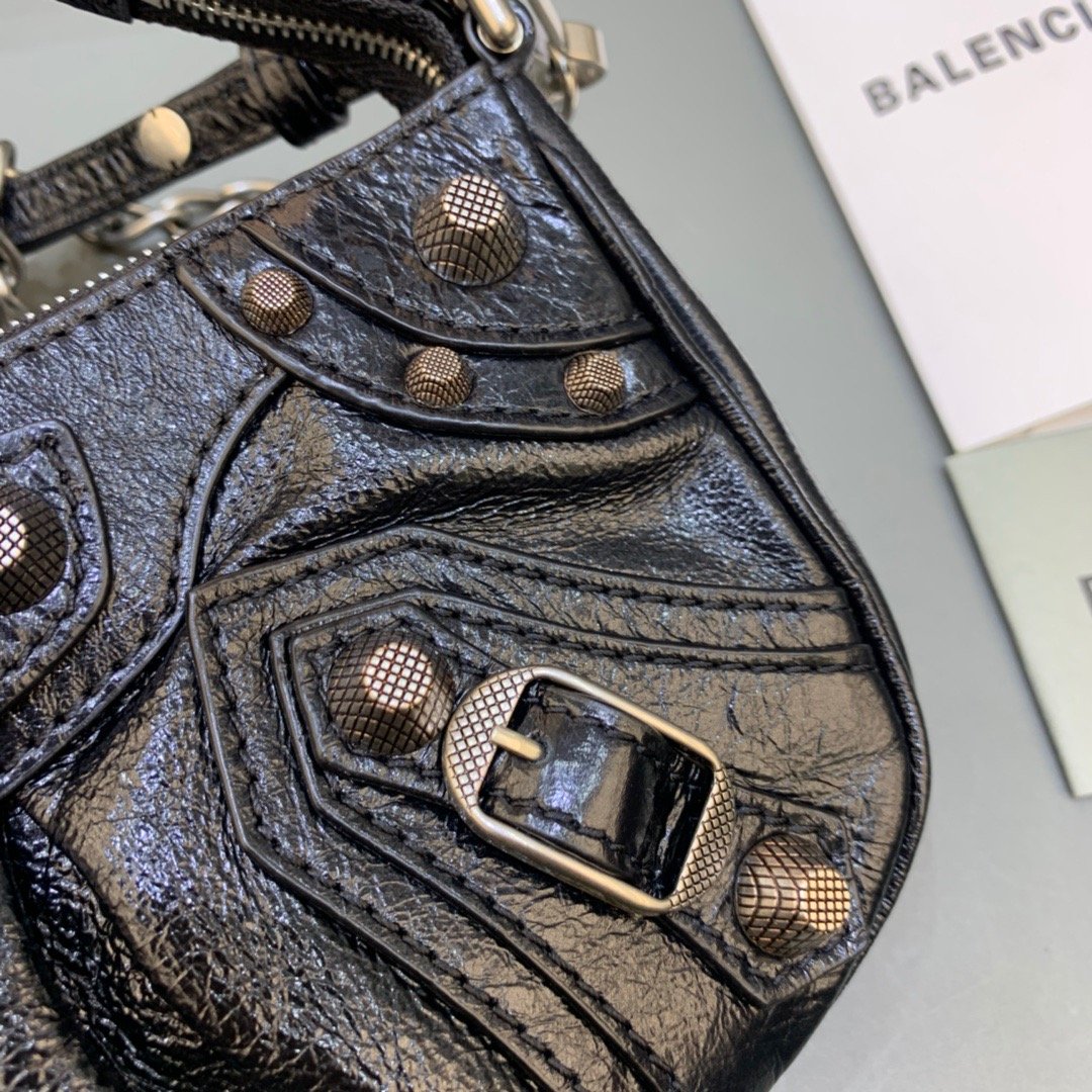 BLN-Ciaga Le Cagole Mini Bag With Chain In Black, For Women,  Bags 8.2in/21LO 6958141VG9Y1000