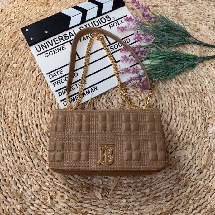 BB Quilted Medium Lola Bag Monogram Brown For Women, Bags 11in/28LO 80208481