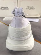 Alex - McQueen Tread Slick Lace Up Cotton White For Men 604257W4MV29000