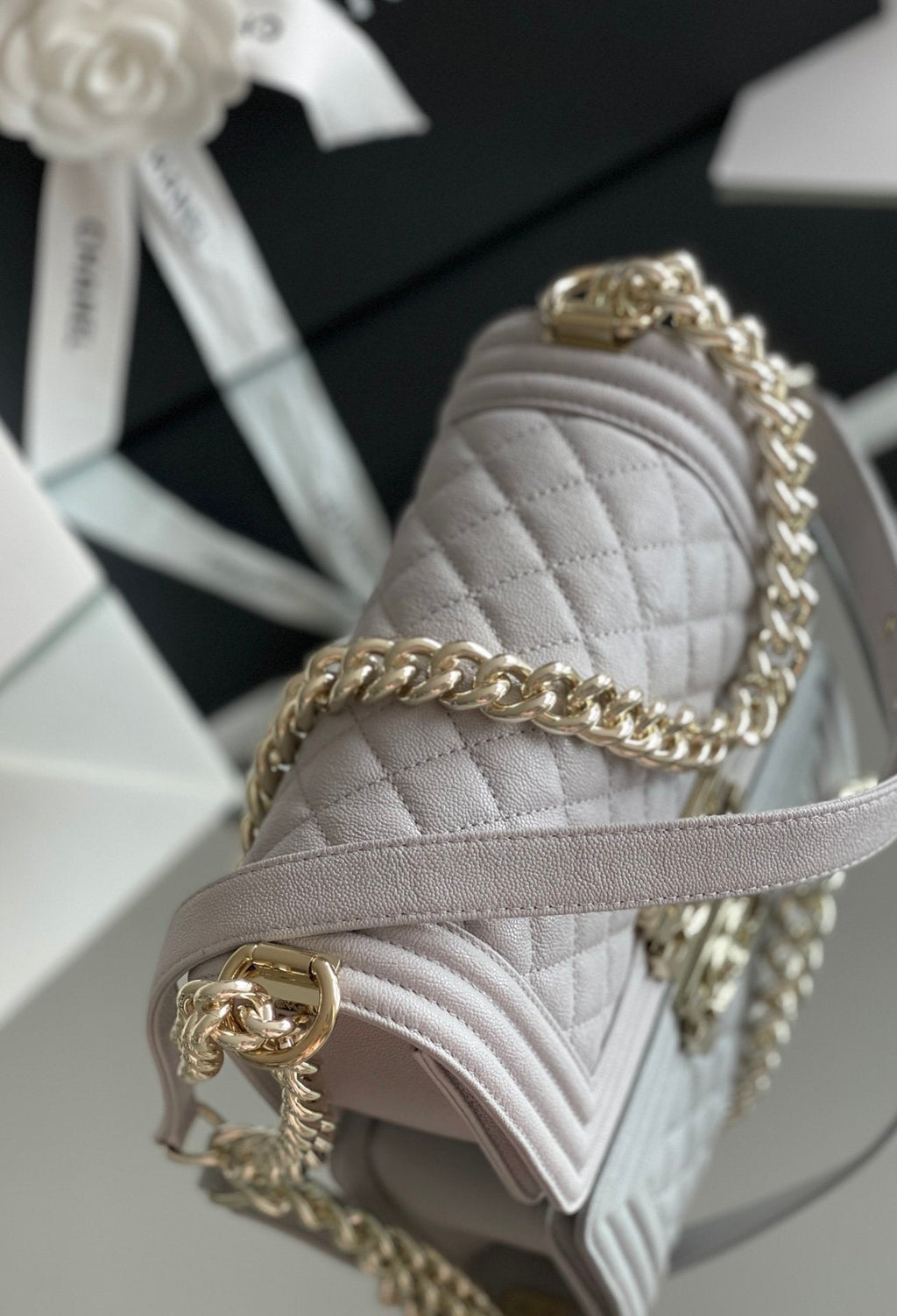 CHL - Mini Classic Flapbag White For Women 15LO/5.9 in