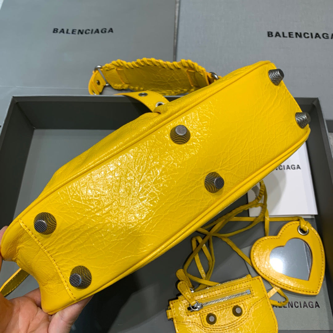 BLN-Ciaga Le Cagole XS Shoulder Bag In Yellow, For Women,  Bags 13in/33LO