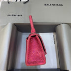 BLN-Ciaga Hourglass XS Handbag In Pink, For Women,  Bags 7.4in/19LO
