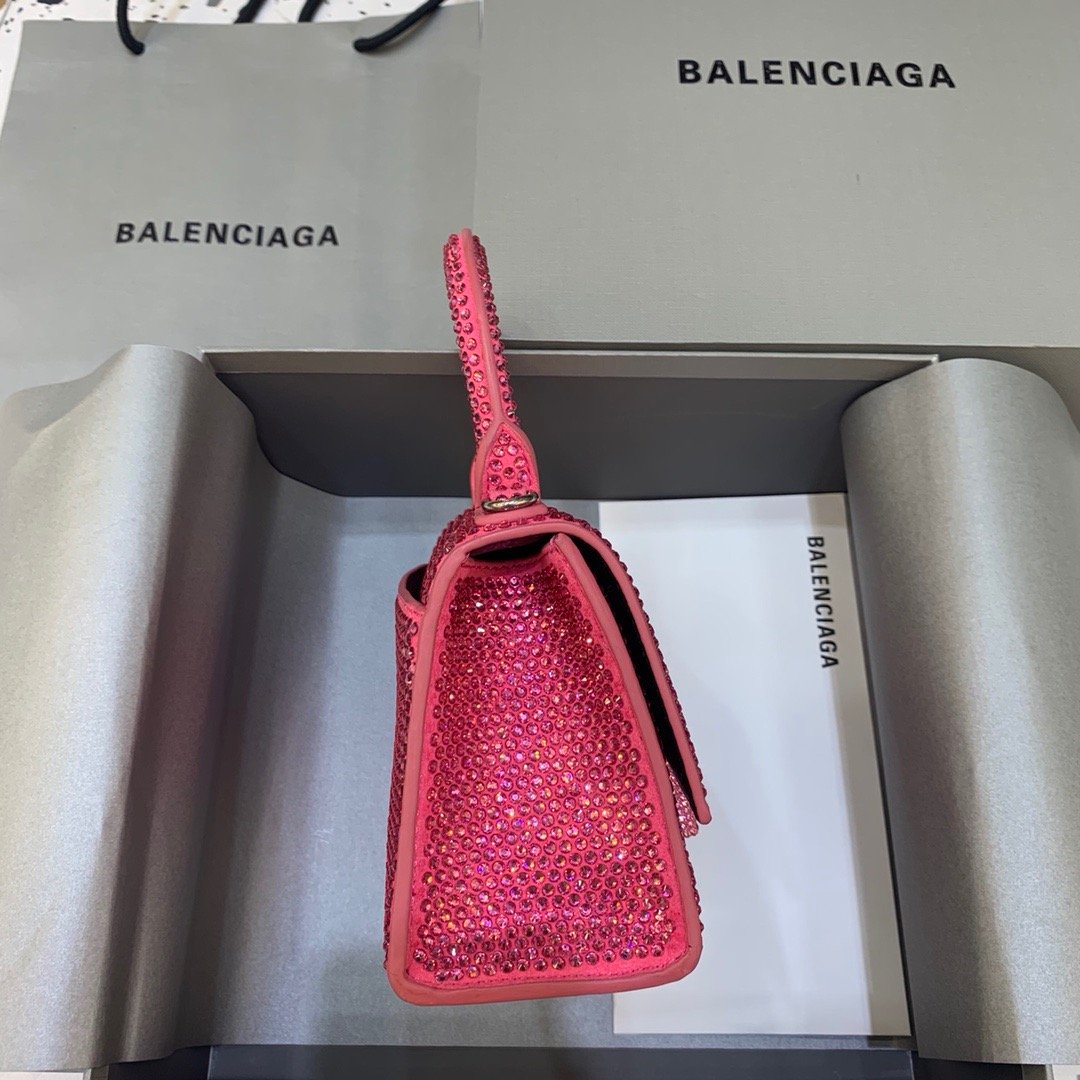 BLN-Ciaga Hourglass XS Handbag In Pink, For Women,  Bags 7.4in/19LO
