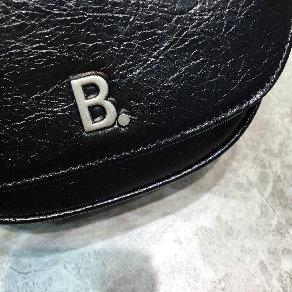 BLN-Ciaga Leader Soft Round Cross Bag In Black, For Women,  Bags 6.3in/16LO