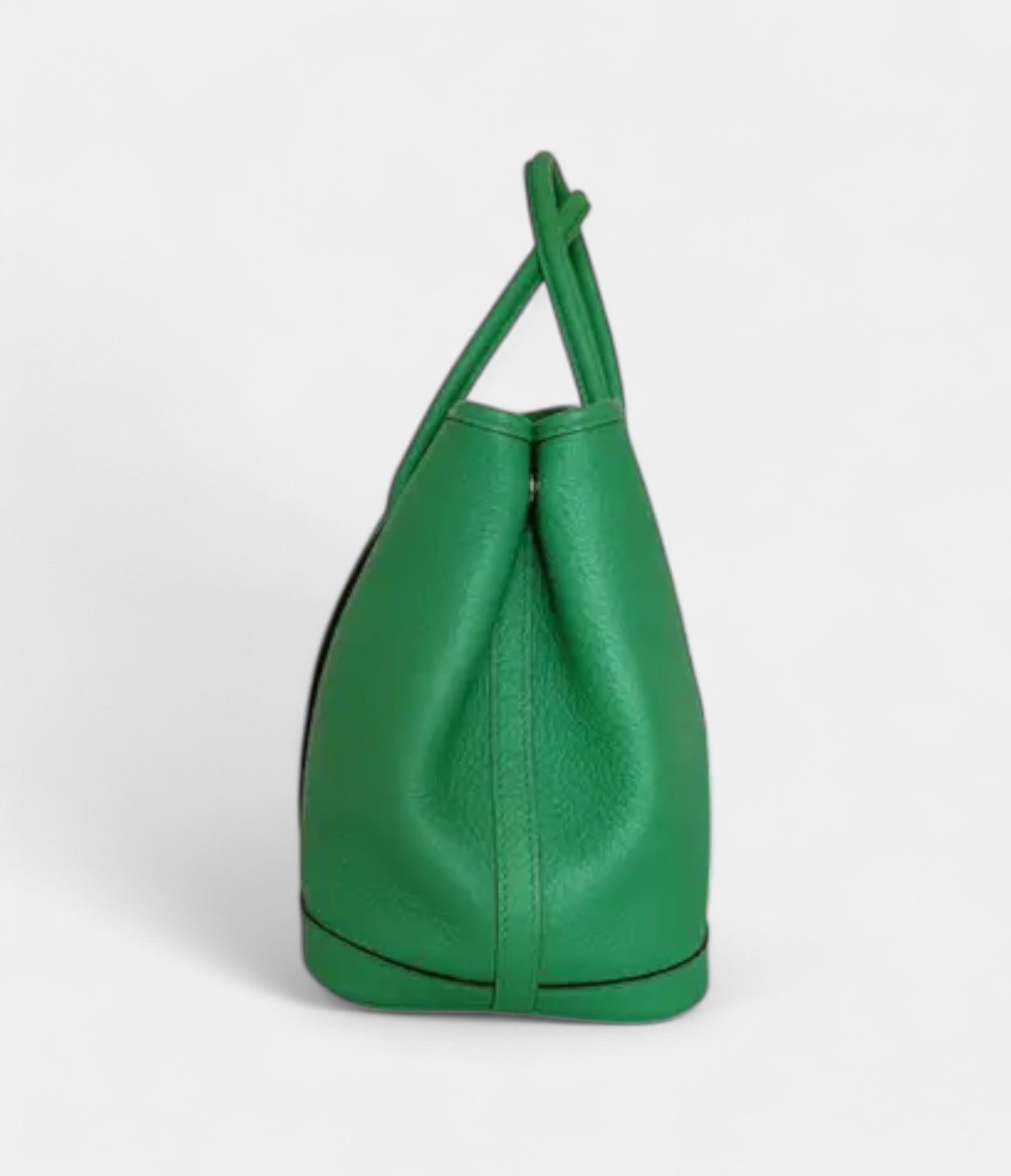 HMGarden Party Leather Tote in Green Elegance and Practicality