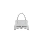 BLN-CIAGA HOURGLASS SMALL HANDBAG CROCODILE EMBOSSED IN GREY