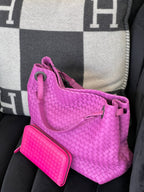 B - V INTRECCIATO NAPPA LEATHER WOVEN GARDA TOTE BAG