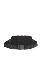 B-BERY CHECK PRINT CANVAS & LEATHER BELT BAG