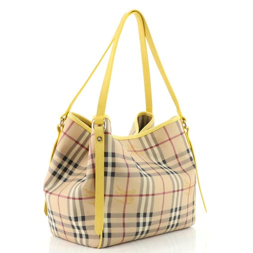 B-BERY CANTERBURY HAYMARKET CHECK SMALL TOTE BAG