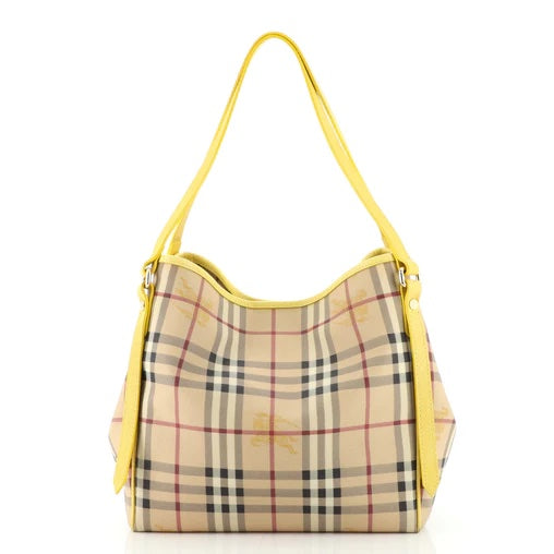B-BERY CANTERBURY HAYMARKET CHECK SMALL TOTE BAG