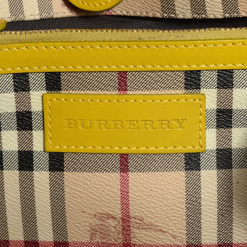 B-BERY CANTERBURY HAYMARKET CHECK SMALL TOTE BAG