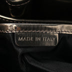 B-BERY ROWAN STUDDED METALLIC SATCHEL PEWTER