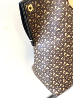 B-BERY TB MONOGRAM SOCIETY TOP HANDLE TOTE BAG