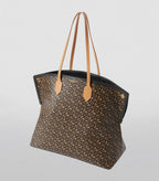 B-BERY TB MONOGRAM SOCIETY TOP HANDLE TOTE BAG