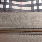 B-BERY CALFSKIN CREST EMBOSSED SMALL TOTE BAG