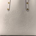 B-BERY CALFSKIN CREST EMBOSSED SMALL TOTE BAG
