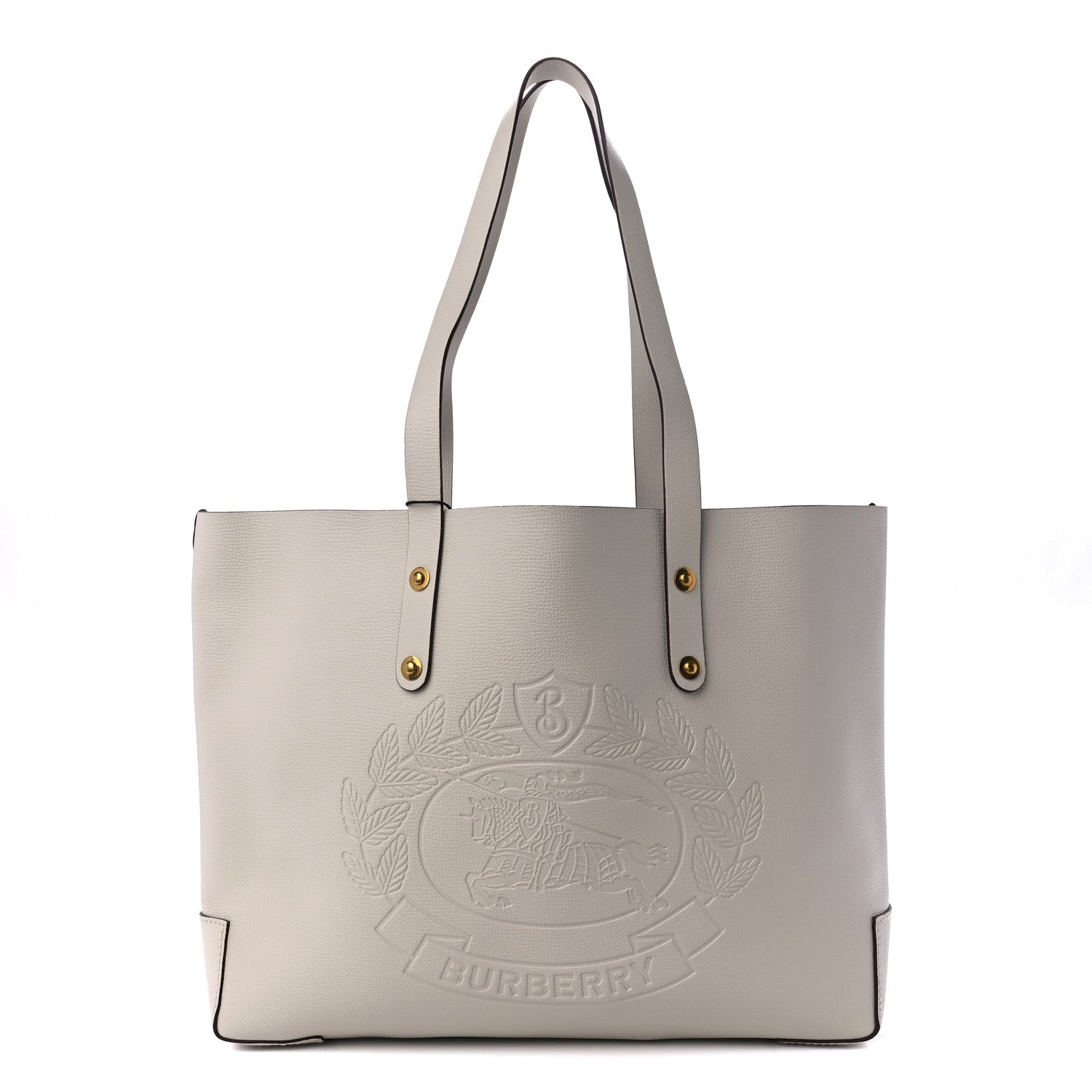 B-BERY CALFSKIN CREST EMBOSSED SMALL TOTE BAG