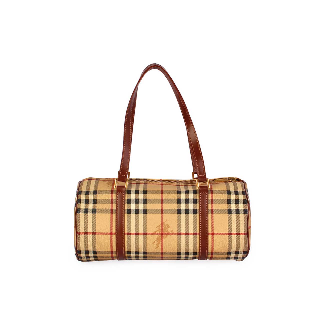 B-BERY HAYMARKET CHECK PAPILLON BARREL BAG