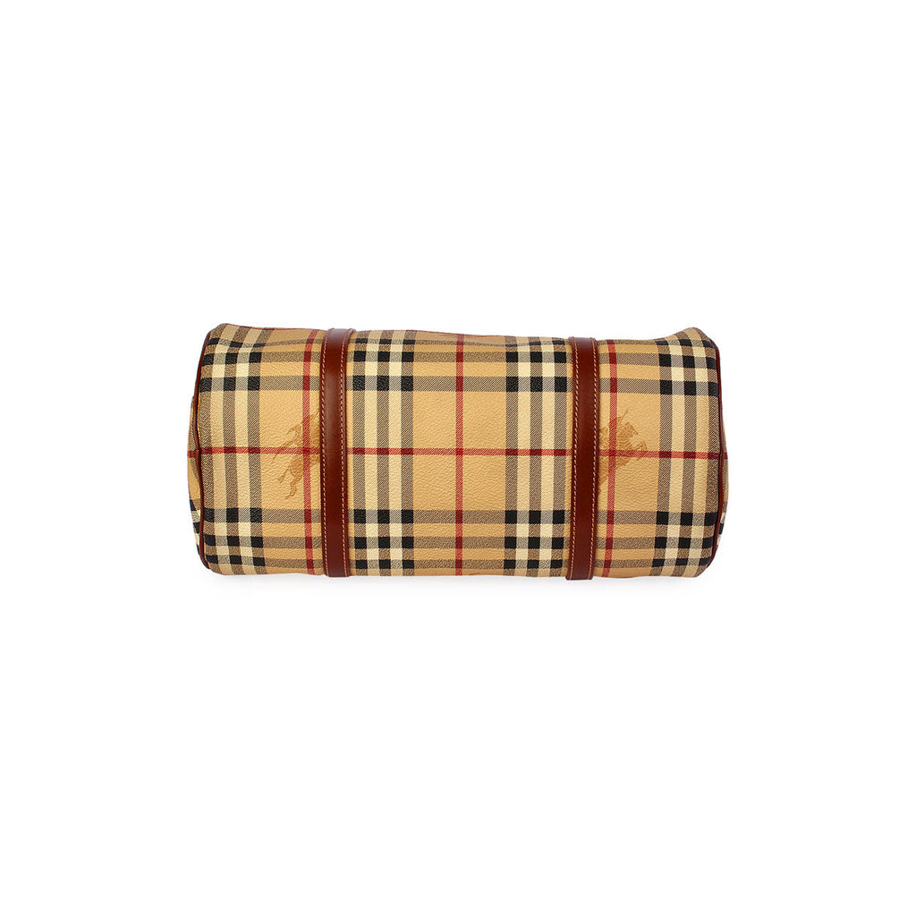 B-BERY HAYMARKET CHECK PAPILLON BARREL BAG