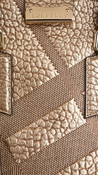 B-BERY SMALL ORCHARD CHECK METALLIC LEATHER BAG