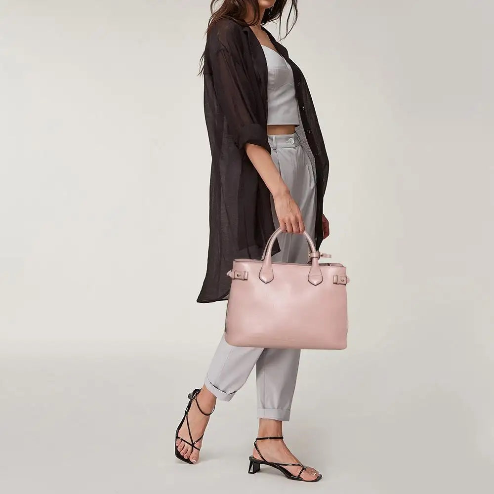B-BERY THE BANNER MEDIUM LEATHER TOTE BAG