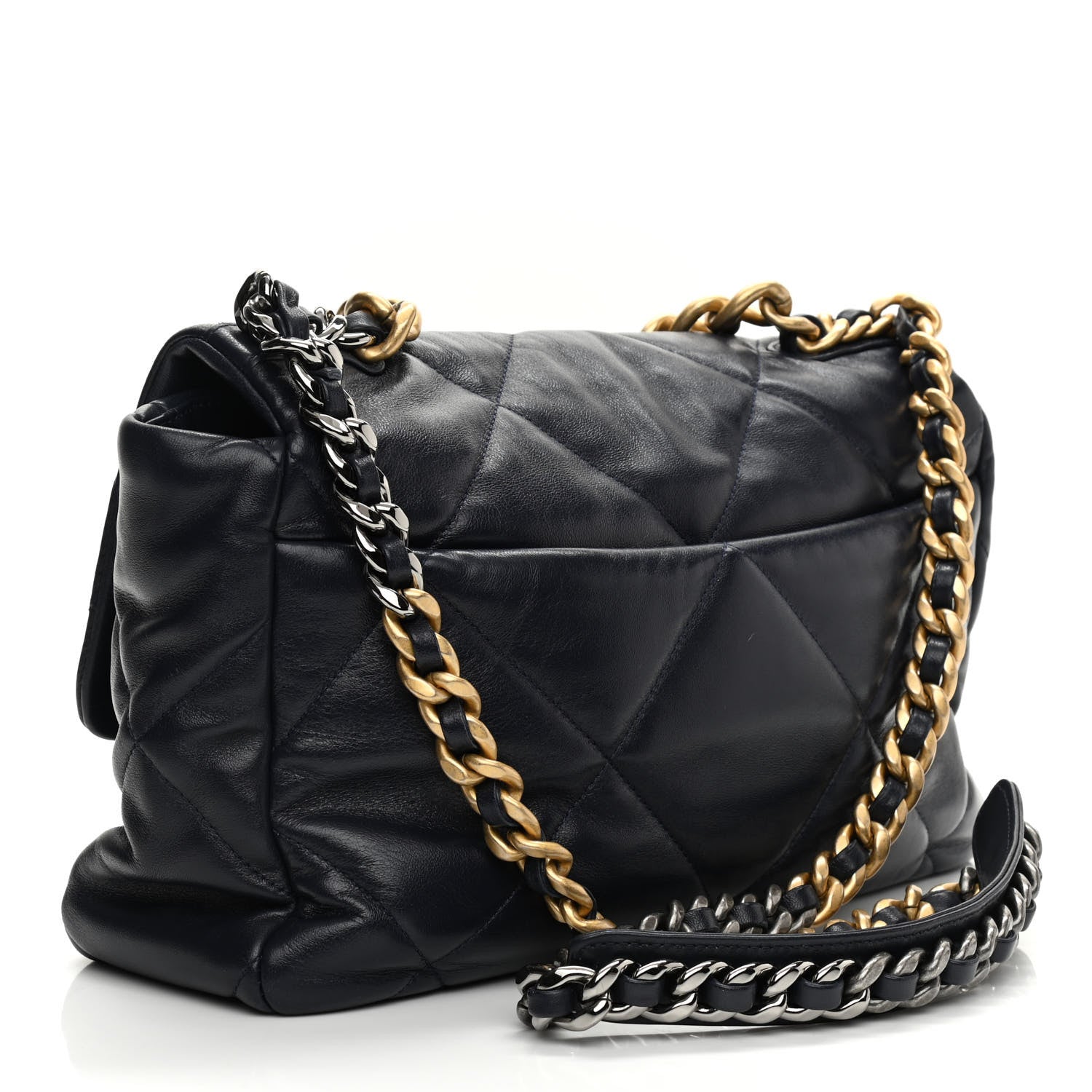 CHL -  19 MAXI FLAP BAG GOATSKIN