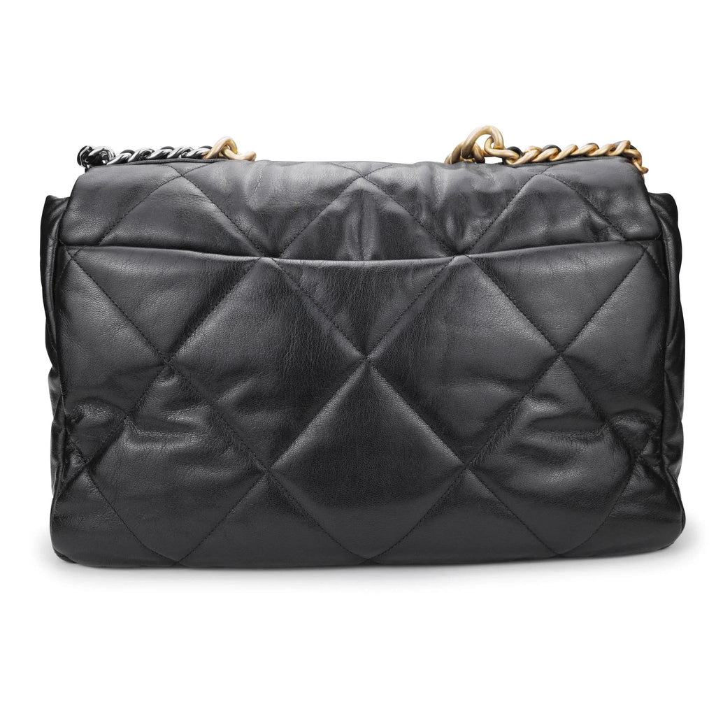 CHL -  19 MAXI FLAP BAG GOATSKIN