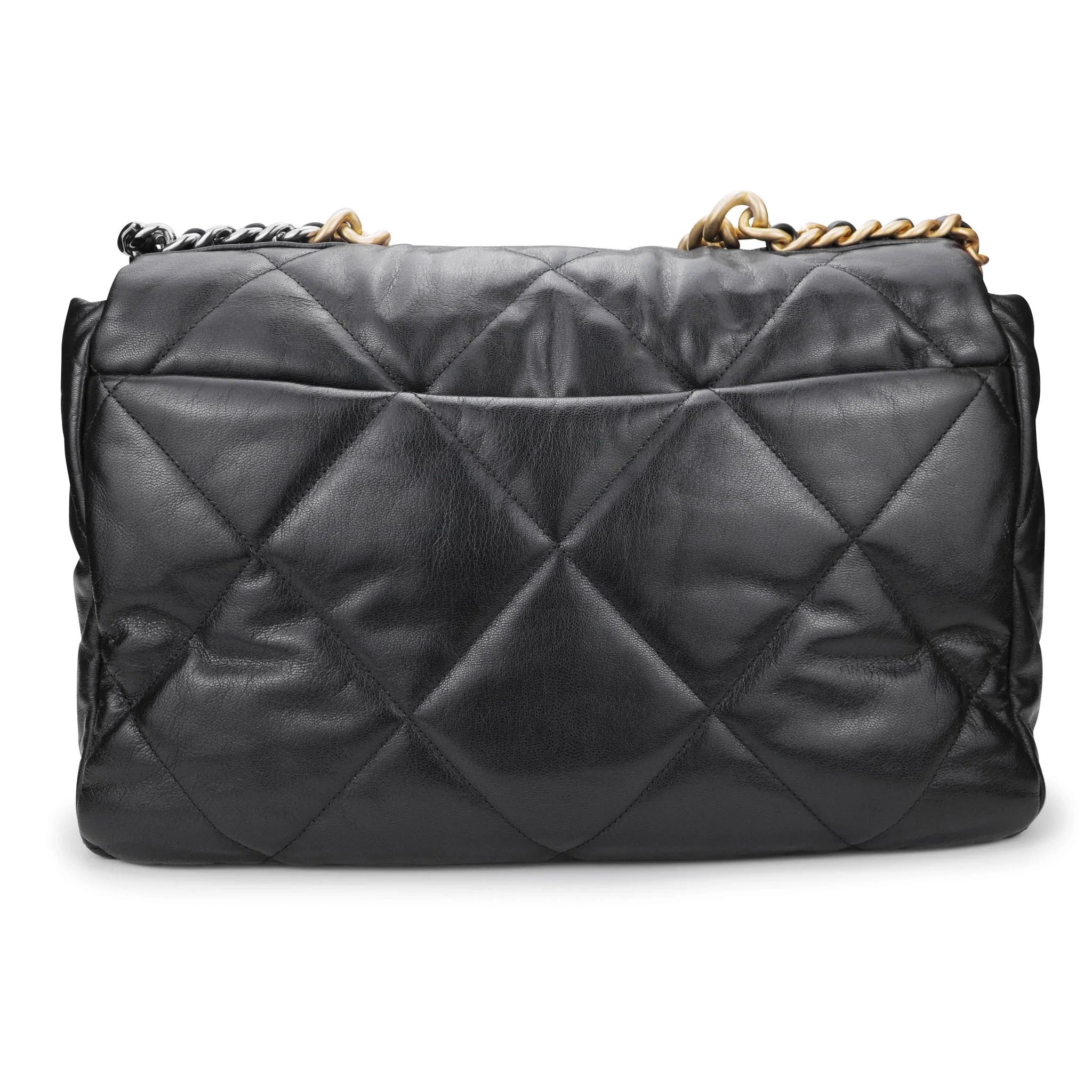 CHL -  19 MAXI FLAP BAG GOATSKIN