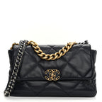 CHL -  19 MAXI FLAP BAG GOATSKIN