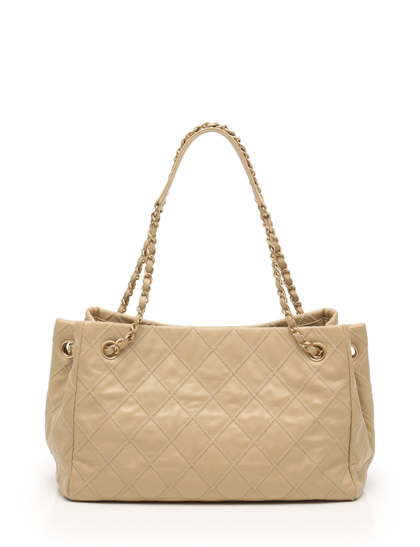 CHL -  CALFSKIN STITCHED CITY ACCORDION TOTE BAG