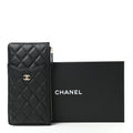 CHL -  CAVIAR QUILTED FLAT MULTI-FUNCTIONAL CASE