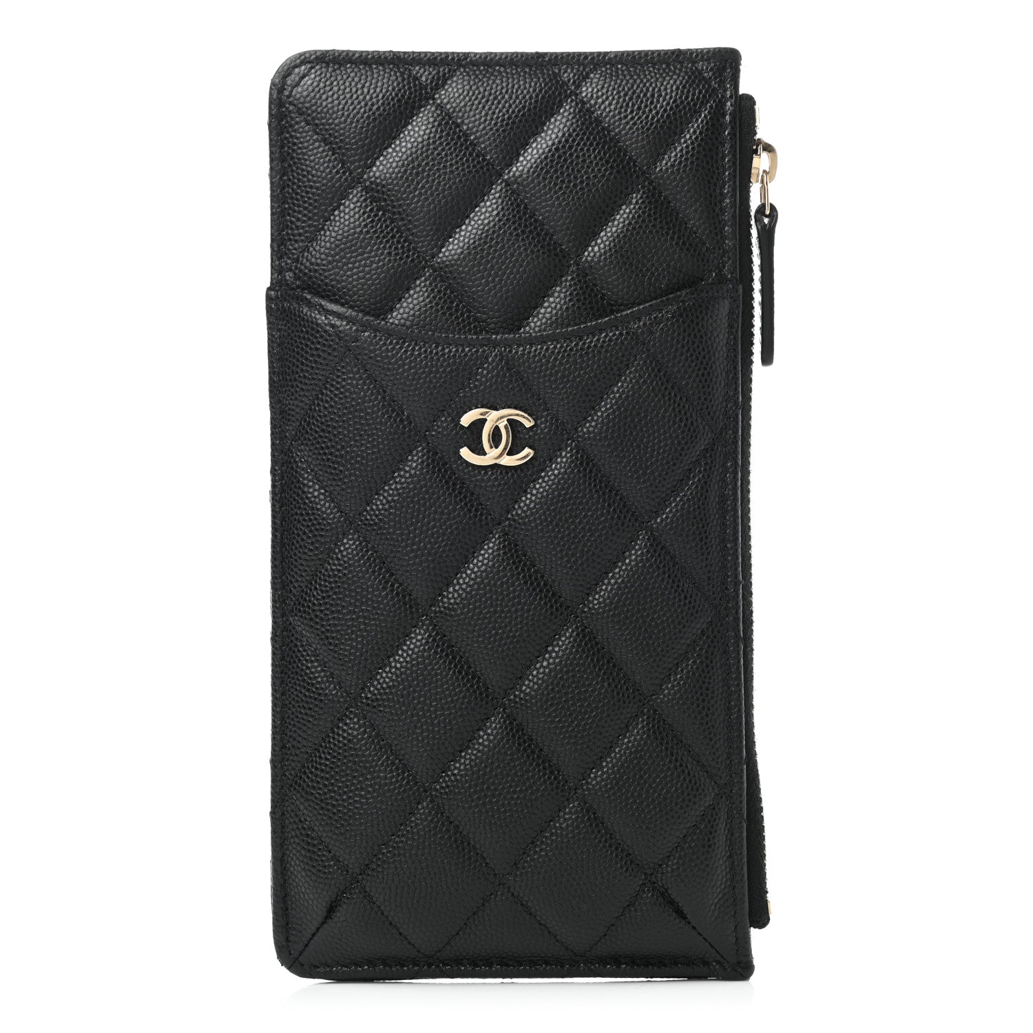 CHL -  CAVIAR QUILTED FLAT MULTI-FUNCTIONAL CASE