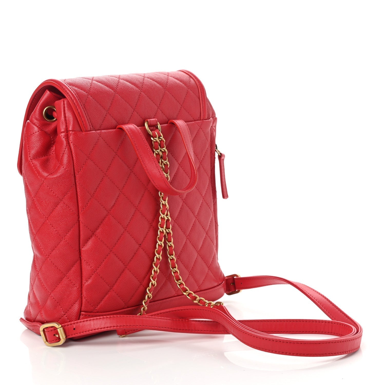 CHL -  CAVIAR QUILTED FILIGREE BACKPACK