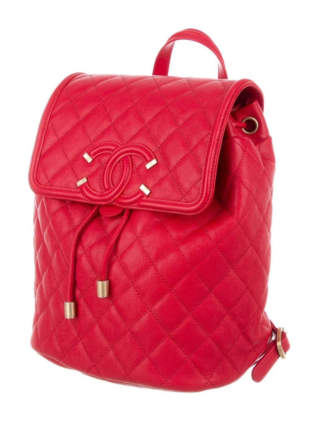 CHL -  CAVIAR QUILTED FILIGREE BACKPACK