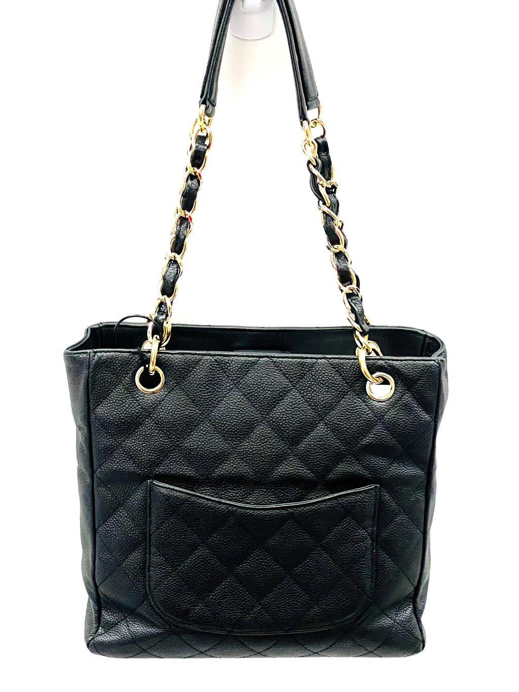 CHL -  CAVIAR QUILTED PETIT SHOPPING TOTE PST