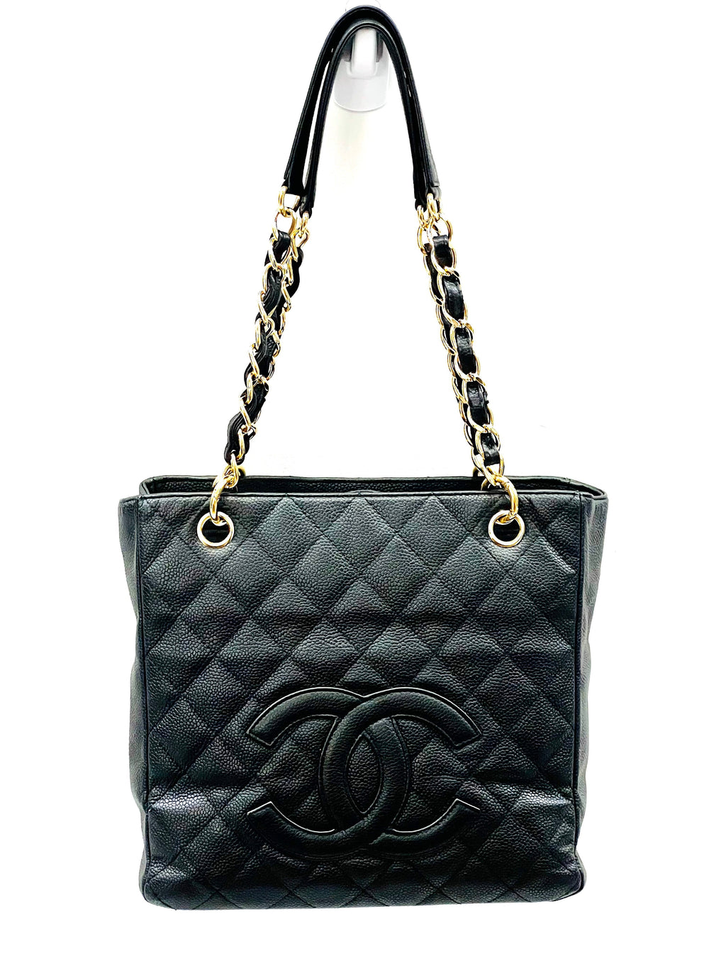 CHL -  CAVIAR QUILTED PETIT SHOPPING TOTE PST