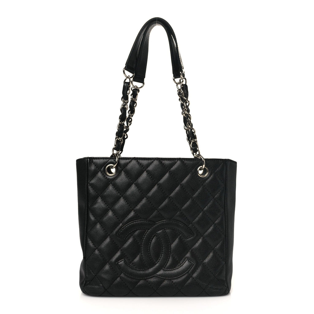 CHL -  CAVIAR QUILTED PETIT SHOPPING TOTE PST