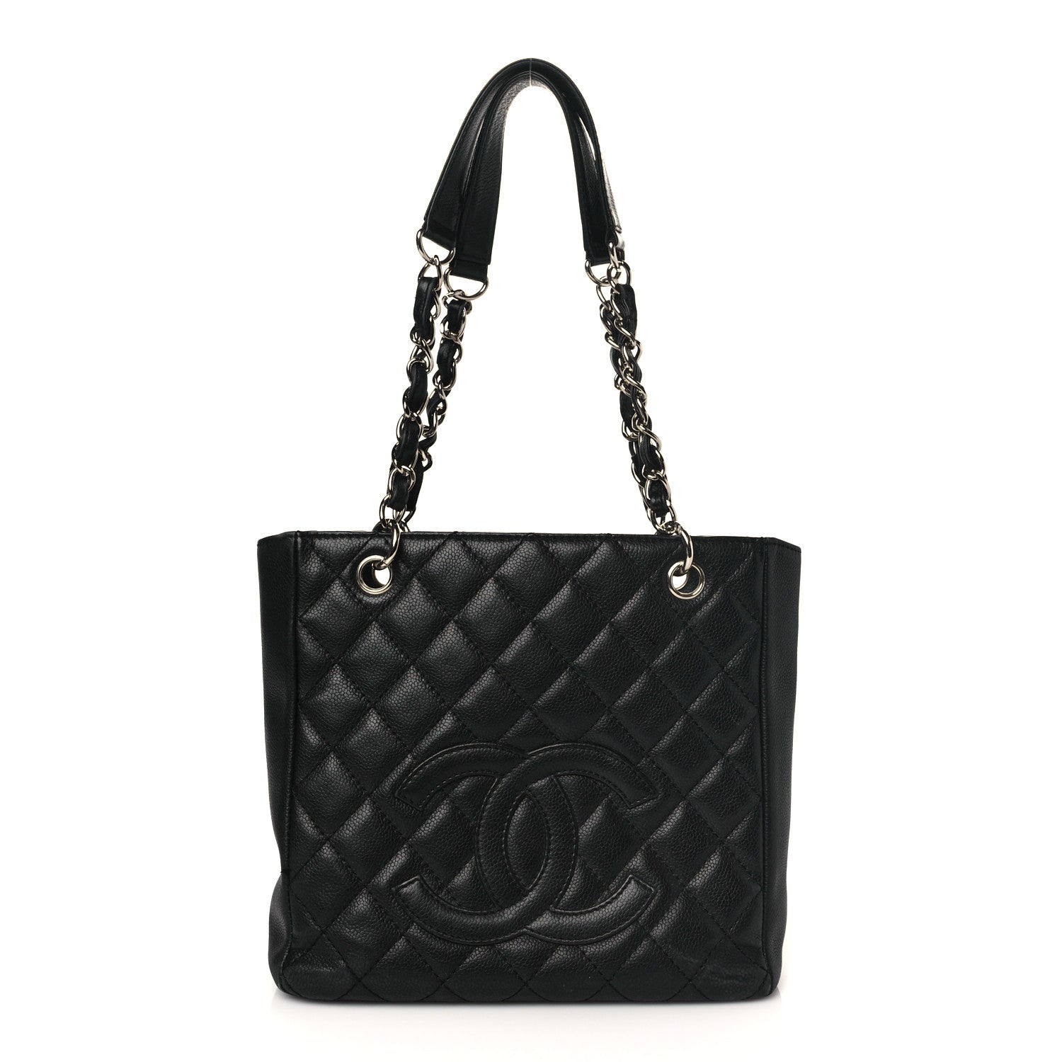 CHL -  CAVIAR QUILTED PETIT SHOPPING TOTE PST