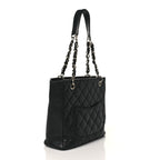 CHL -  CAVIAR QUILTED PETIT SHOPPING TOTE PST