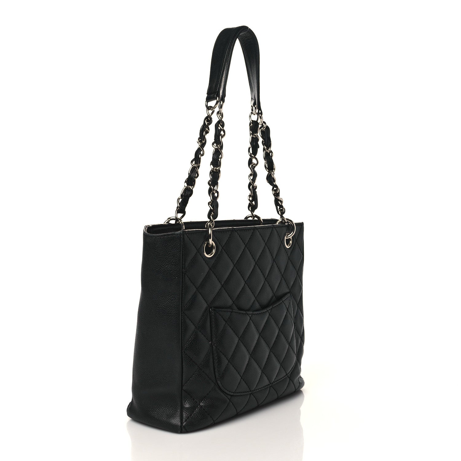 CHL -  CAVIAR QUILTED PETIT SHOPPING TOTE PST