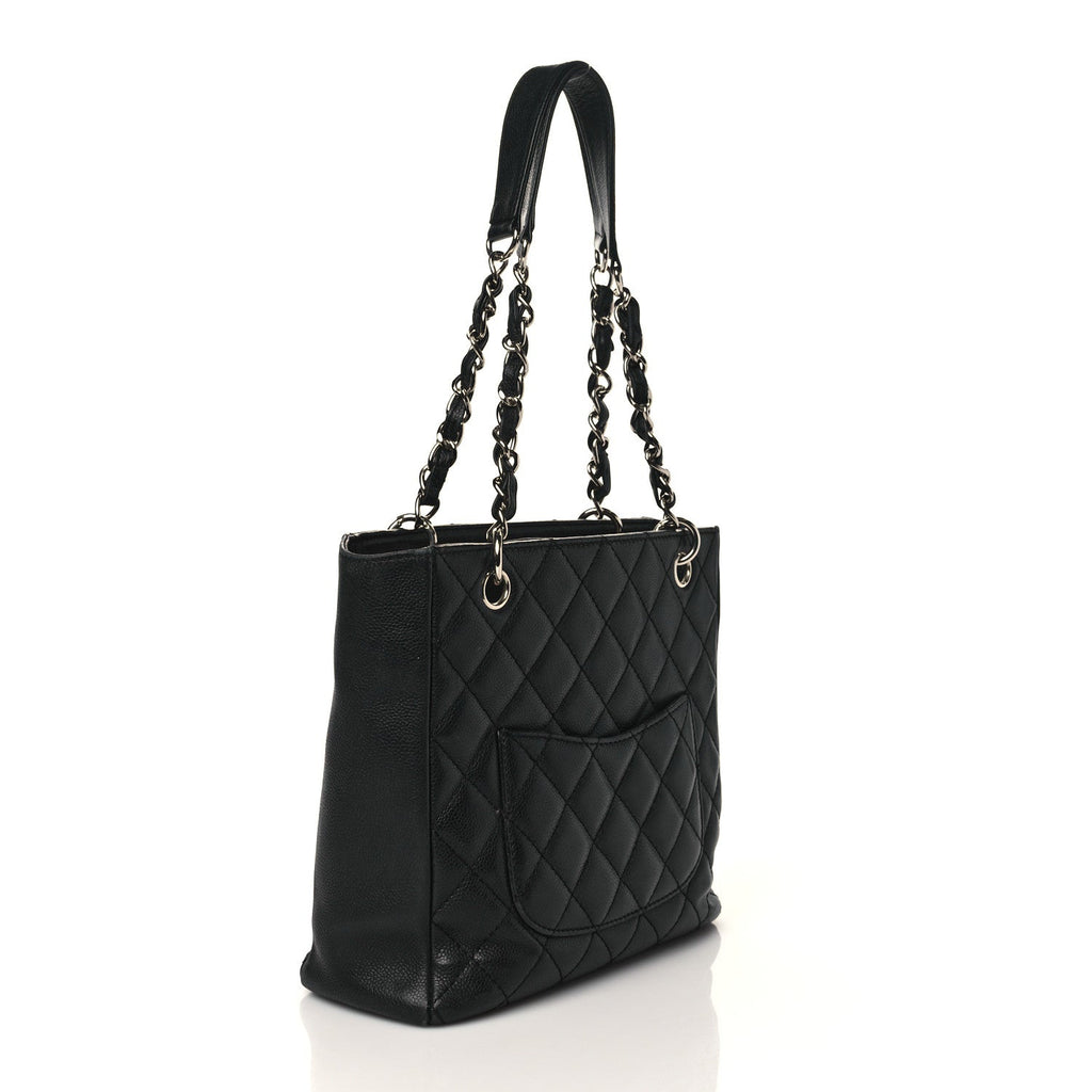 CHL -  CAVIAR QUILTED PETIT SHOPPING TOTE PST